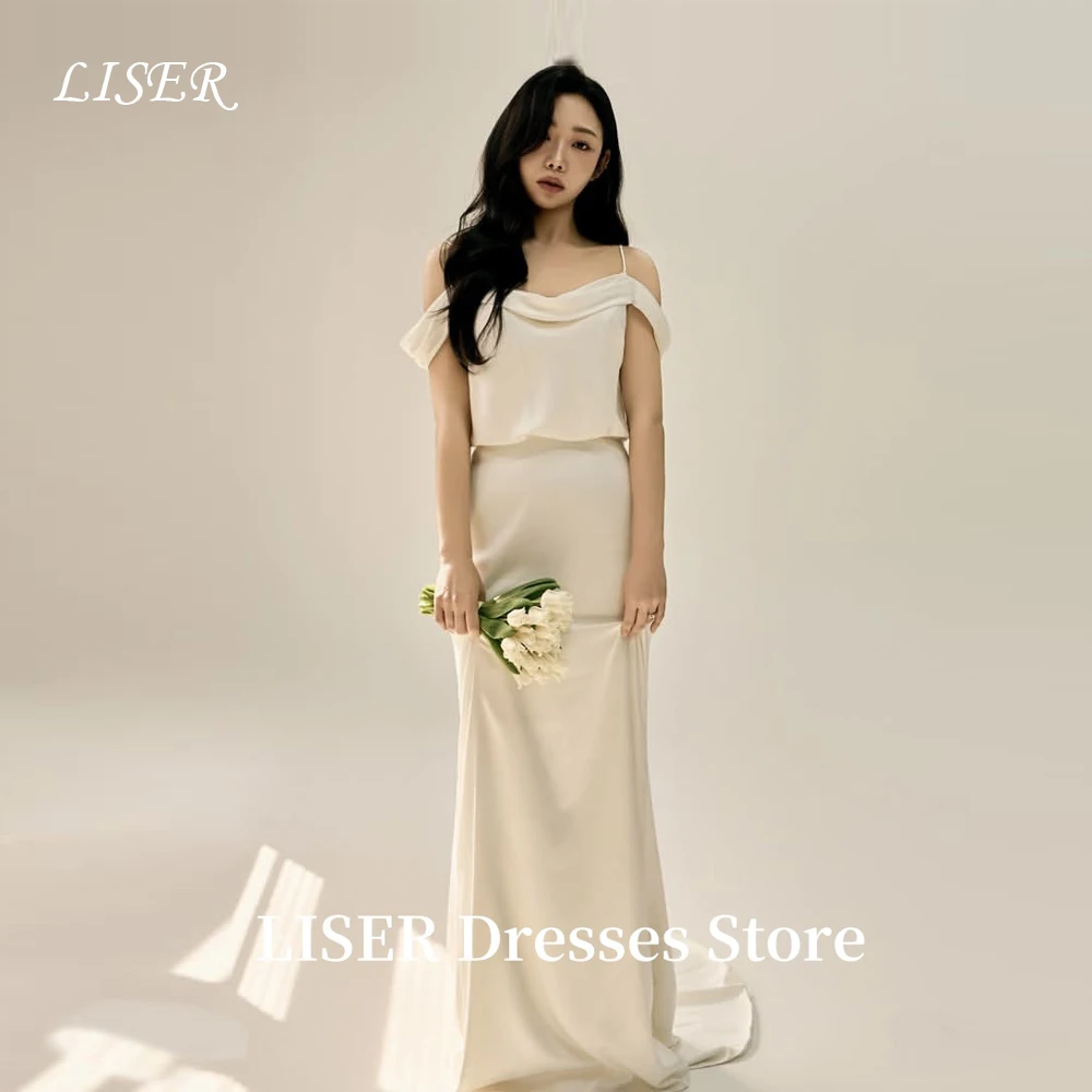 Liser Off Shoulder Simple Korea Wedding Dresses Photo Shoot Soft Tulle Floor Length Bridal Gowns Corset Back Customized Mariage
Liser Off Shoulder Simple Korea Wedding Dresses Photo Shoot Soft Tulle Floor Length Bridal Gowns Corset Back Customized Mariage