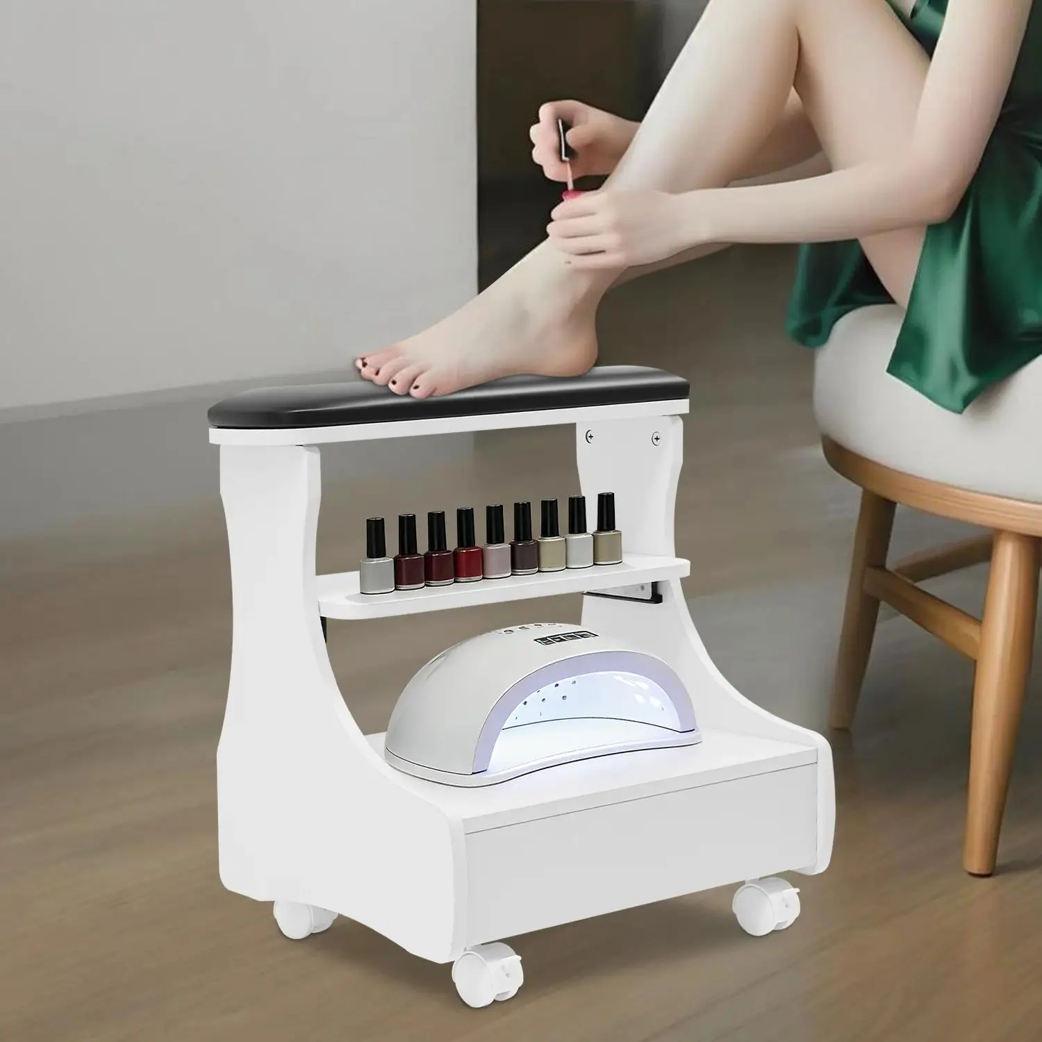Foot Bath Stool 20kg Load Foot Rest Pedicure Manicure Funiture Movable Footbath Rack with Wheels for Ome Beauty Salon Bathroom
Foot Bath Stool 20kg Load Foot Rest Pedicure Manicure Funiture Movable Footbath Rack with Wheels for Ome Beauty Salon Bathroom