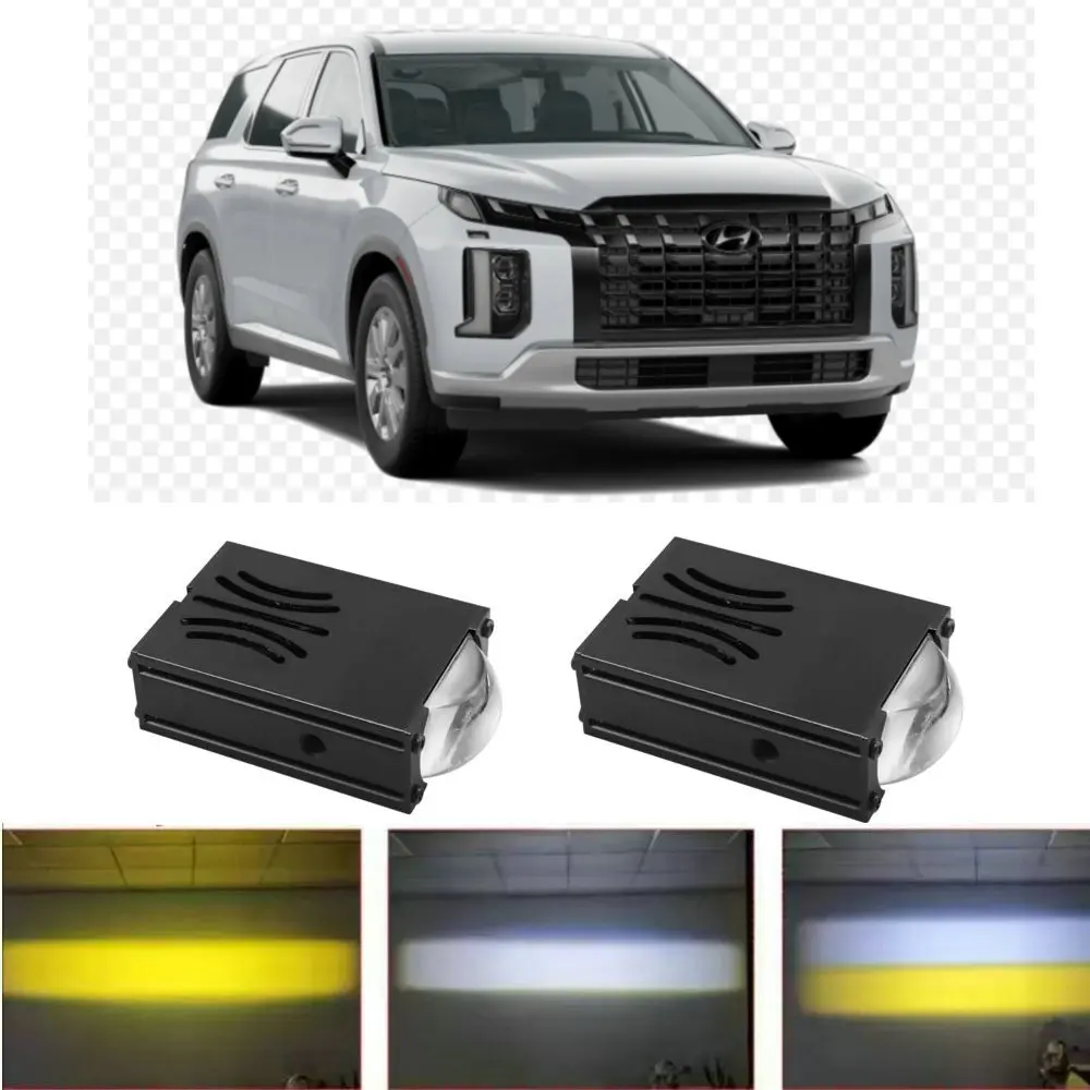Grille Mount, White/Yellow Dual Color Modules 1.5" LED Fog Lights For Hyundai Atos Coupe Elantra Genesis Getz Grandeur i10 i20
Grille Mount, White/Yellow Dual Color Modules 1.5" LED Fog Lights For Hyundai Atos Coupe Elantra Genesis Getz Grandeur i10 i20