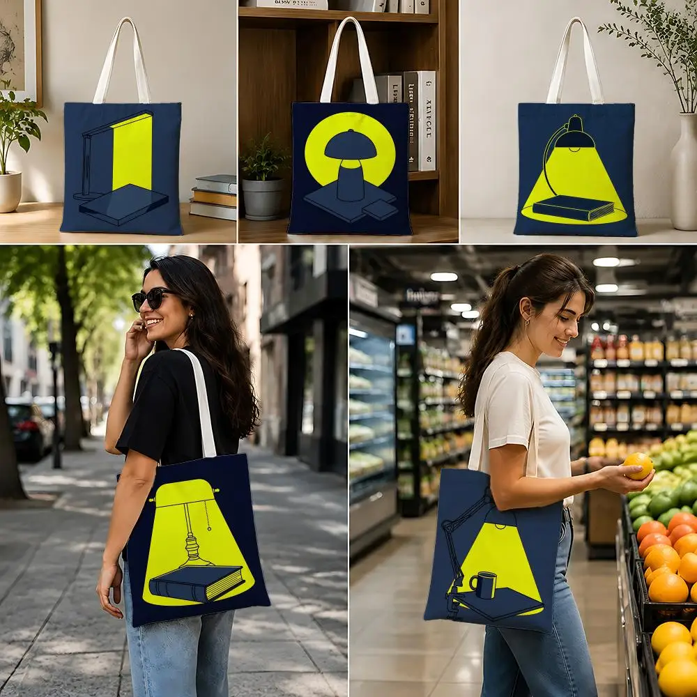 Midnight reading lamp line art Storage Bags Lightweight Foldable Canvas Bag, Reusable Shopping Shoulder Bag with Strap
Midnight reading lamp line art Storage Bags Lightweight Foldable Canvas Bag, Reusable Shopping Shoulder Bag with Strap