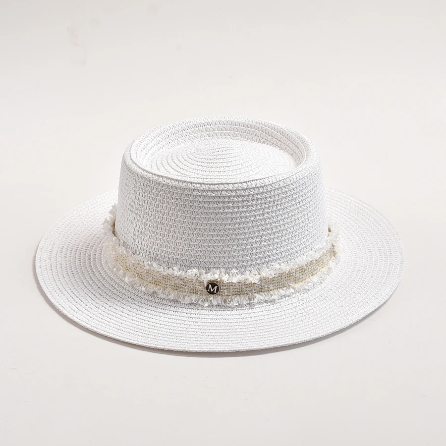 New Hat for Women Summer Straw Sun Hat Ladies Fashion Flat Brim Holiday Travel Beach Hat Chapeau Femme Wholesale
New Hat for Women Summer Straw Sun Hat Ladies Fashion Flat Brim Holiday Travel Beach Hat Chapeau Femme Wholesale