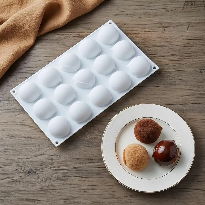 15 cavity hazelnut silicone mold chocolate mold baking mold cake decoration tool 3D chestnut mousse mold
15 cavity hazelnut silicone mold chocolate mold baking mold cake decoration tool 3D chestnut mousse mold