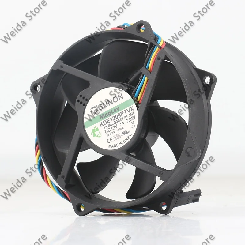 SUNON Precision 9-cm CPU Fan 9025 Magnetic Levitation Bearings 4-pin Temperature Control KDE1209PTVX
SUNON Precision 9-cm CPU Fan 9025 Magnetic Levitation Bearings 4-pin Temperature Control KDE1209PTVX