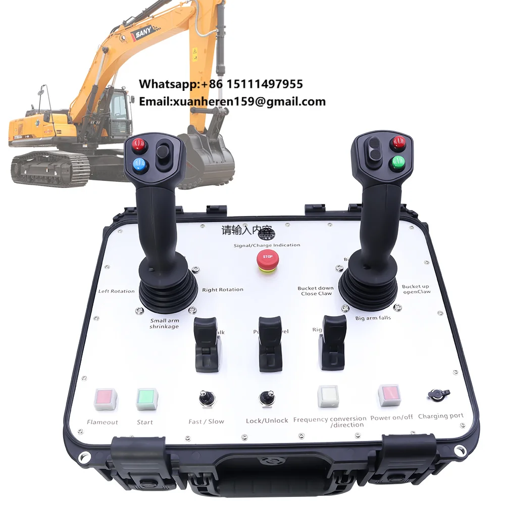 Discount Vapour Proof IP67 Protection 5 Functions Joystick Control Hydraulic Manual Automatic Solenoid Valve Industrial Radio
Discount Vapour Proof IP67 Protection 5 Functions Joystick Control Hydraulic Manual Automatic Solenoid Valve Industrial Radio