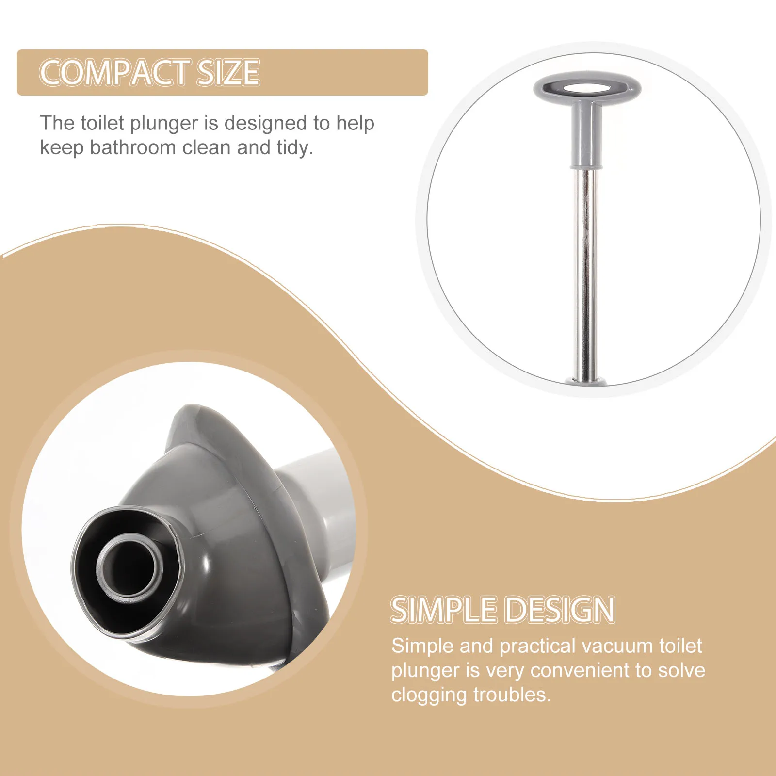 Vacuum Toilet Plunger Sink Unclogger Bathroom Kitchen PVC Suction Heavy Duty Grey White Powerful Insert Easy Unclog Drain Clog
Vacuum Toilet Plunger Sink Unclogger Bathroom Kitchen PVC Suction Heavy Duty Grey White Powerful Insert Easy Unclog Drain Clog