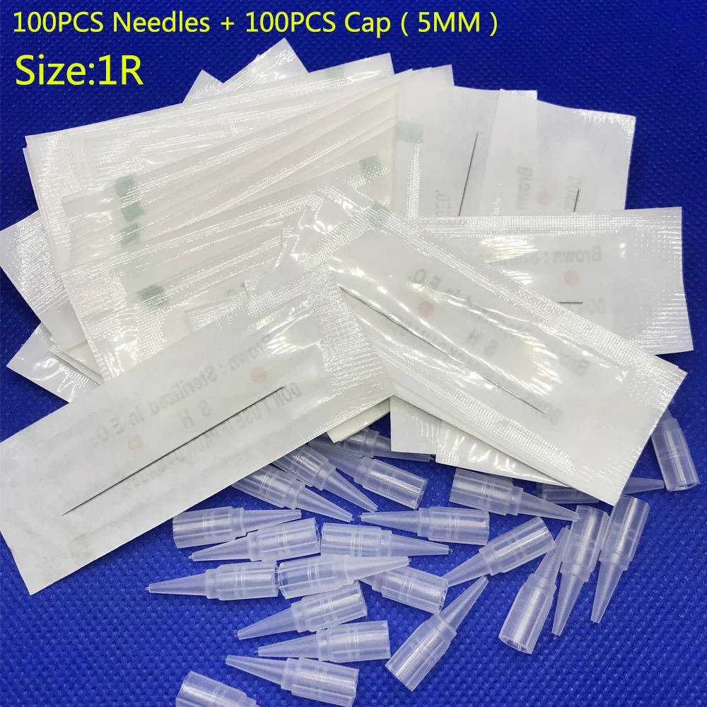 100Pcs/set Tattoo Machine Permanent Makeup tattoo Eyebrow Eyeliner Lips Tattoo cap Needles 
100Pcs/set Tattoo Machine Permanent Makeup tattoo Eyebrow Eyeliner Lips Tattoo cap Needles