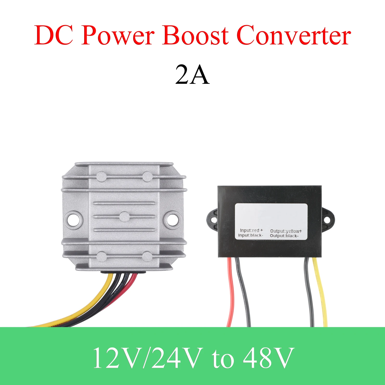 2A DC Step-Up Converter 12V/24V to 36V/48V Booster Regulator Waterproof Power Module for Car
2A DC Step-Up Converter 12V/24V to 36V/48V Booster Regulator Waterproof Power Module for Car