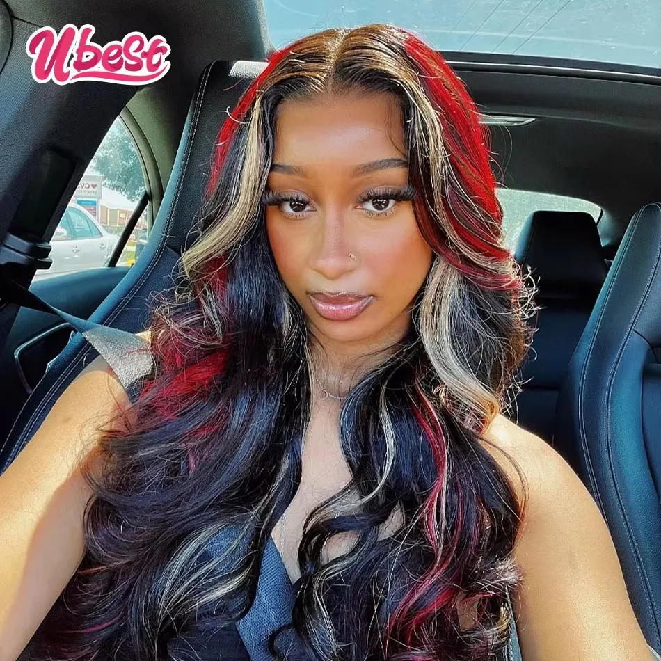 13X6 Transparent Body Wave Lace Front Wigs Human Hair Highlights Red Blonde Colored 5X5 Lace Closure Wig Pre Plucked For Woman
13X6 Transparent Body Wave Lace Front Wigs Human Hair Highlights Red Blonde Colored 5X5 Lace Closure Wig Pre Plucked For Woman