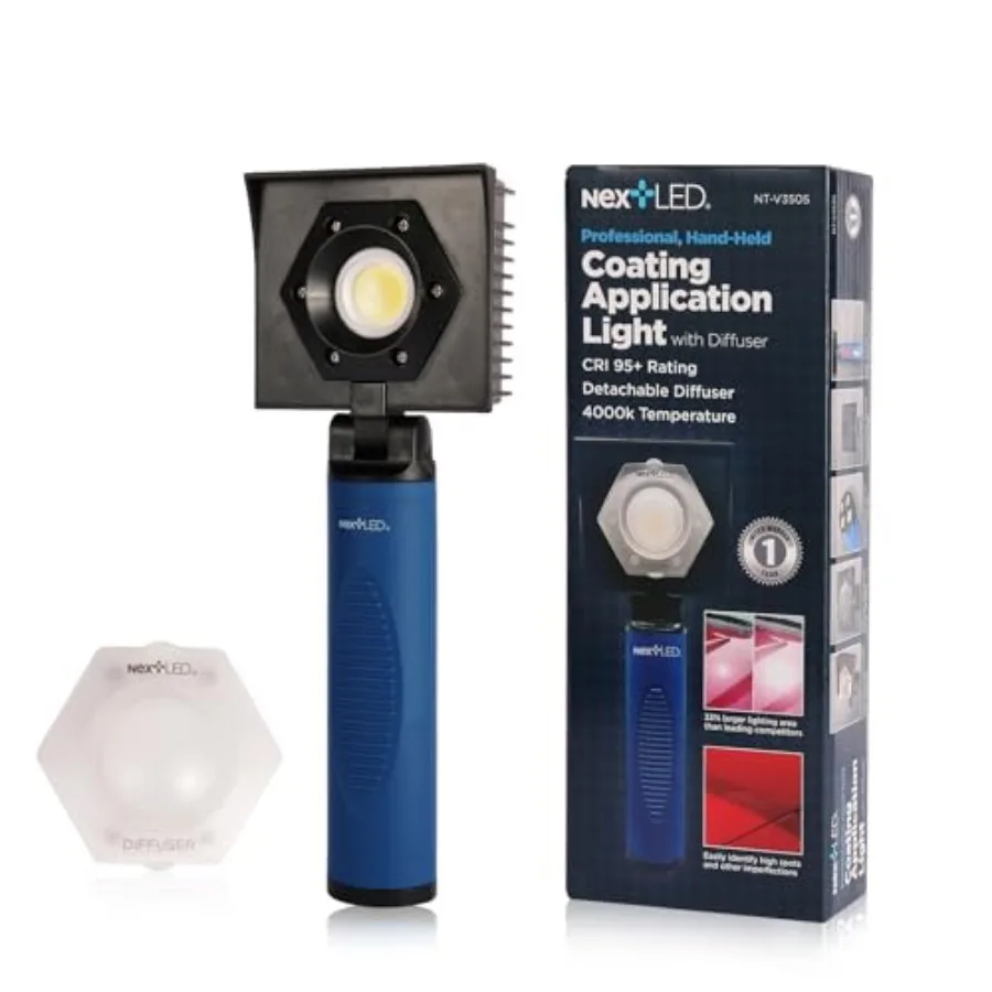 NT-V3505 Rechargeable Ceramic Coating Light 1000 LM CRI 95+ w/Detachable Light Diffuser for Auto Detailing Optimal Ceramic Car
NT-V3505 Rechargeable Ceramic Coating Light 1000 LM CRI 95+ w/Detachable Light Diffuser for Auto Detailing Optimal Ceramic Car