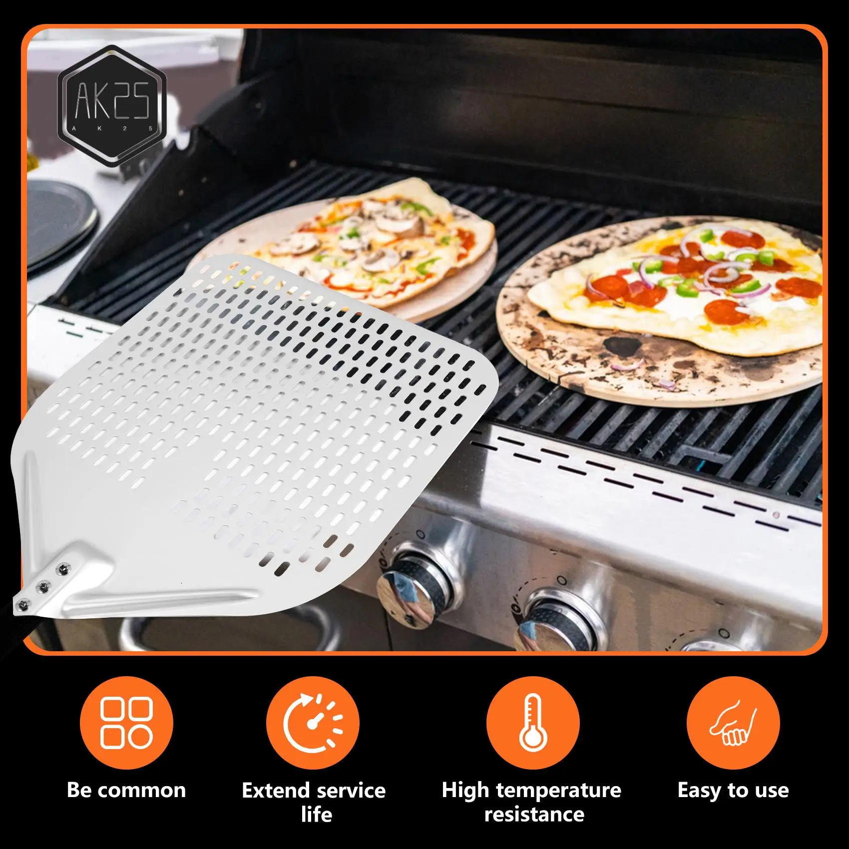 AK25-Dural Punching Pizza Shovel Connecting Pizza Shovel Thick Oven Flipping And Transferring Pizza 16-Inch Handle
AK25-Dural Punching Pizza Shovel Connecting Pizza Shovel Thick Oven Flipping And Transferring Pizza 16-Inch Handle