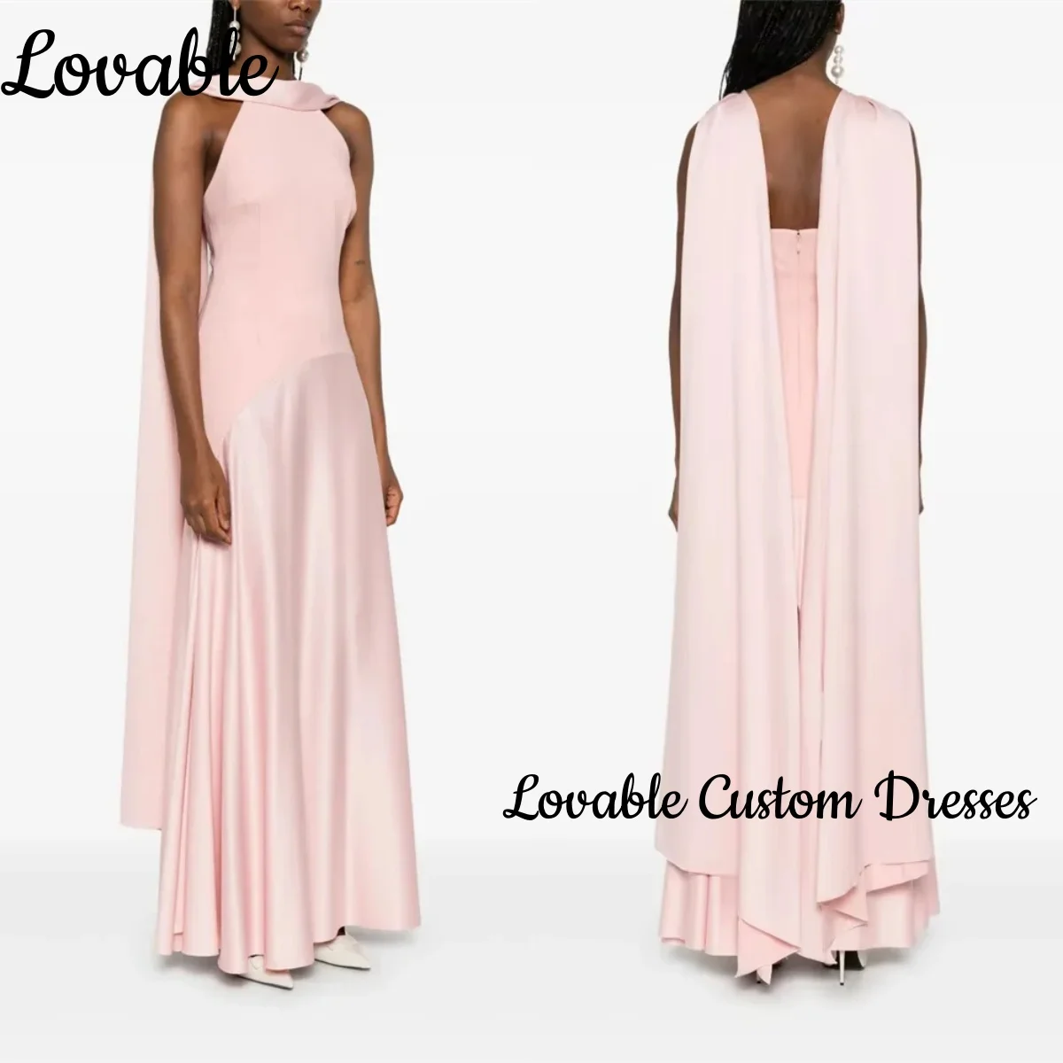 Розовые роскошные платья без рукавов по индивидуальному заказу, вечерние элегантные платья с лямкой на шее для женщин, платья длиной до пола с рюшами для особых случаев
Розовые роскошные платья без рукавов по индивидуальному заказу, вечерние элегантные платья с лямкой на шее для женщин, платья длиной до пола с рюшами для особых случаев