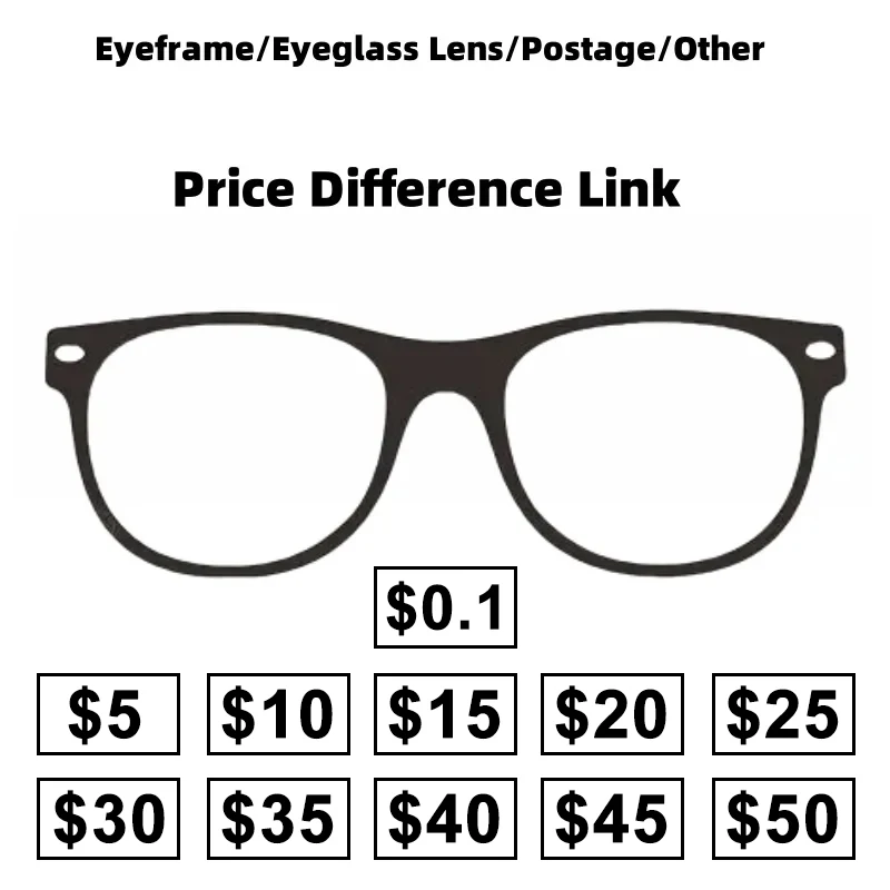 CLLOIO Eyeglass Frames And Lenses Price Difference Link/Shipping Fee/Other Price Difference Link
CLLOIO Eyeglass Frames And Lenses Price Difference Link/Shipping Fee/Other Price Difference Link