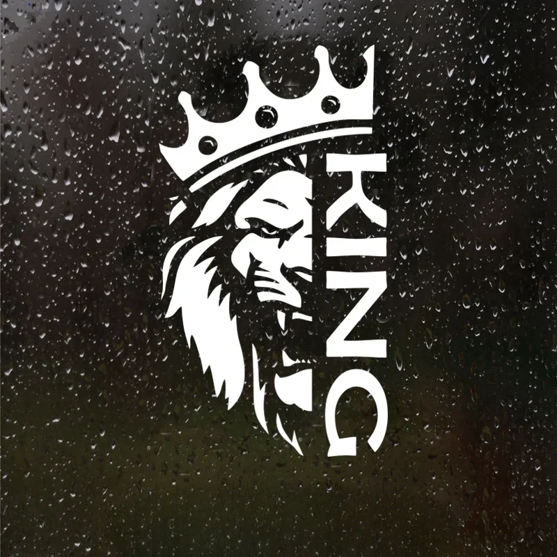 Lion and Crown King vinyl car self-adhesive stickers, decorative body, bumper, rear window, laptop
Lion and Crown King vinyl car self-adhesive stickers, decorative body, bumper, rear window, laptop
