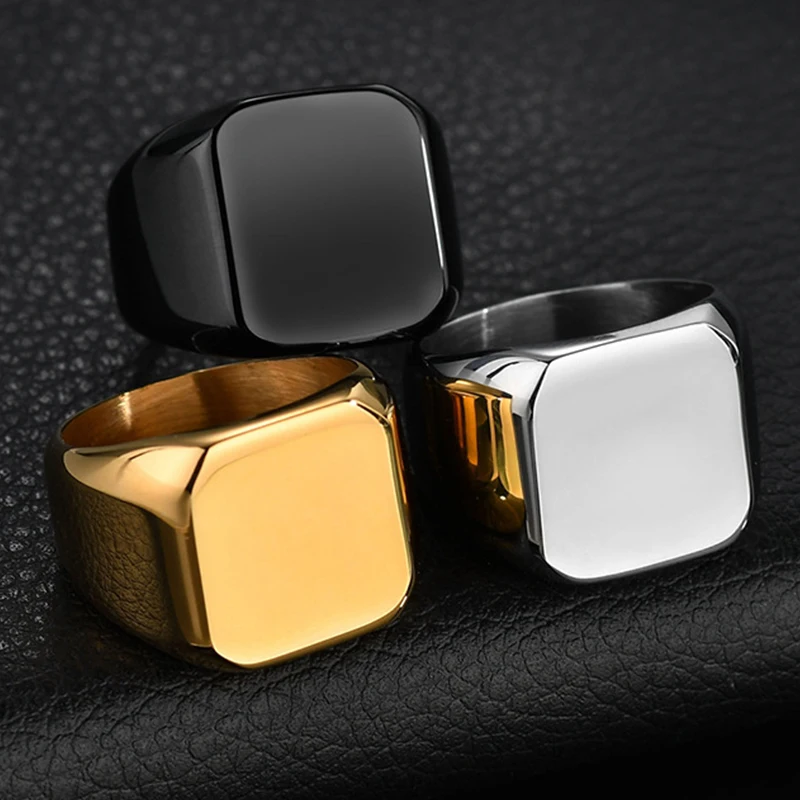 14MM Smooth Men's Gold Rock Punk Stainless Steel Rings Cool Fashion Individuality Signet Ring for Men Party Jewelry Wholesale
14MM Smooth Men's Gold Rock Punk Stainless Steel Rings Cool Fashion Individuality Signet Ring for Men Party Jewelry Wholesale