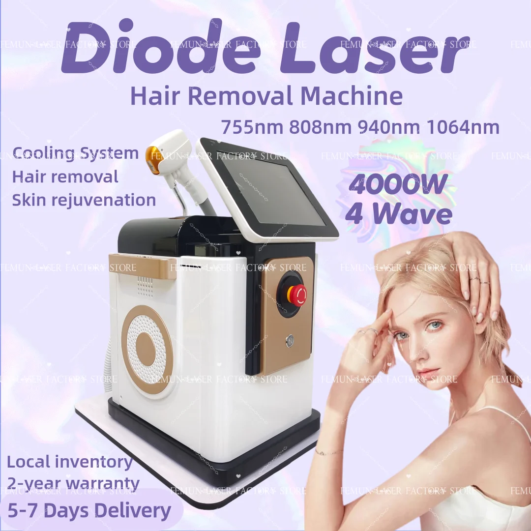 Устройство для удаления волос с диодным лазером с 4 длинами волн 808 нм/755 нм/840 нм/1064 нм Долговечное и безболезненное оборудование для постоянной эпиляции
Устройство для удаления волос с диодным лазером с 4 длинами волн 808 нм/755 нм/840 нм/1064 нм Долговечное и безболезненное оборудование для постоянной эпиляции