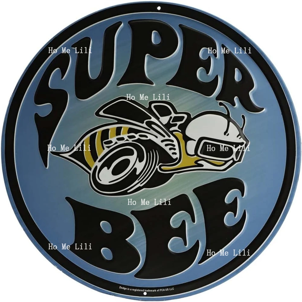 Круглая металлическая вывеска Super Bee, винтажный декор для гаража или мужской пещеры
Круглая металлическая вывеска Super Bee, винтажный декор для гаража или мужской пещеры