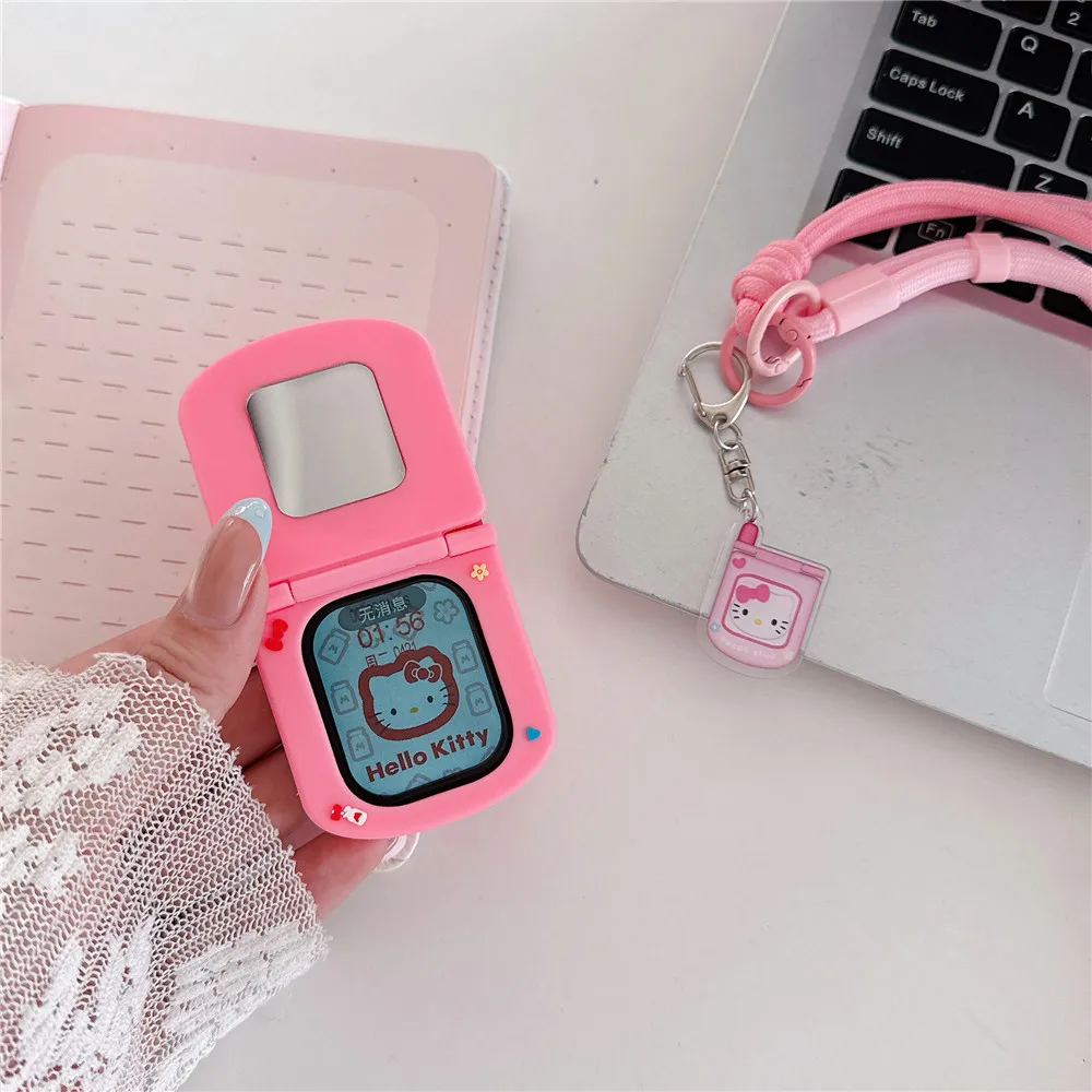 Kawaii Sanrio Hello Kitty Protective Silicone Cover for Apple Watch Ultra 3 S10 9 8 7 6 5 SE2 SE3 Cute Anime Cartoon Bags
Kawaii Sanrio Hello Kitty Protective Silicone Cover for Apple Watch Ultra 3 S10 9 8 7 6 5 SE2 SE3 Cute Anime Cartoon Bags