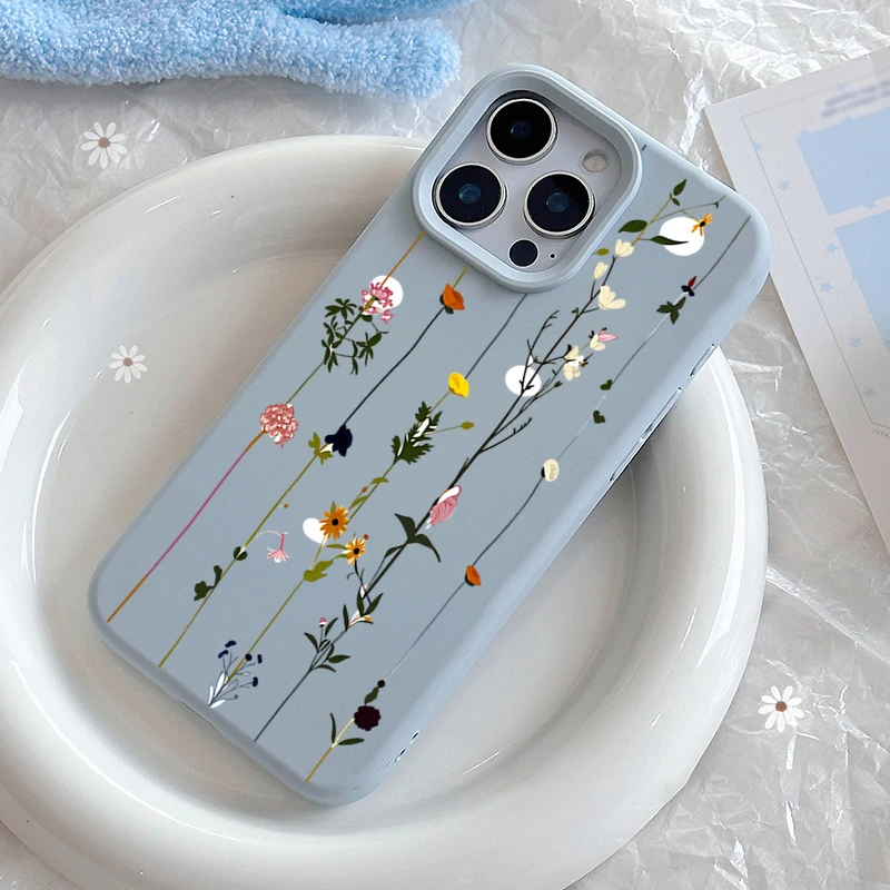 Flower Blue Silicone Phone Case For iPhone 17 Cases iPhone 15 16 Pro Max 14 Plus 13 12 11 Air Soft Shockproof Bumper Cases Cover
Flower Blue Silicone Phone Case For iPhone 17 Cases iPhone 15 16 Pro Max 14 Plus 13 12 11 Air Soft Shockproof Bumper Cases Cover