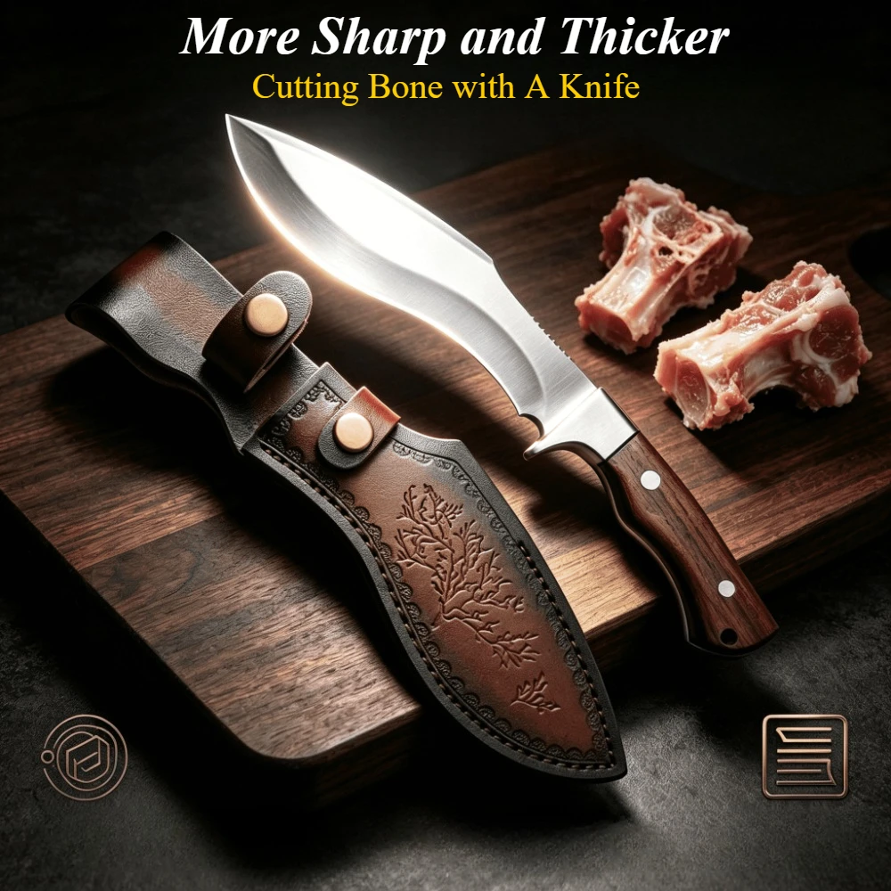 Kitchen Knife Bone Chopper Boning Knife Stainless Steel Meat Knife with Wood Handle High Hardnes Sharp Butcher's Specialized
Kitchen Knife Bone Chopper Boning Knife Stainless Steel Meat Knife with Wood Handle High Hardnes Sharp Butcher's Specialized