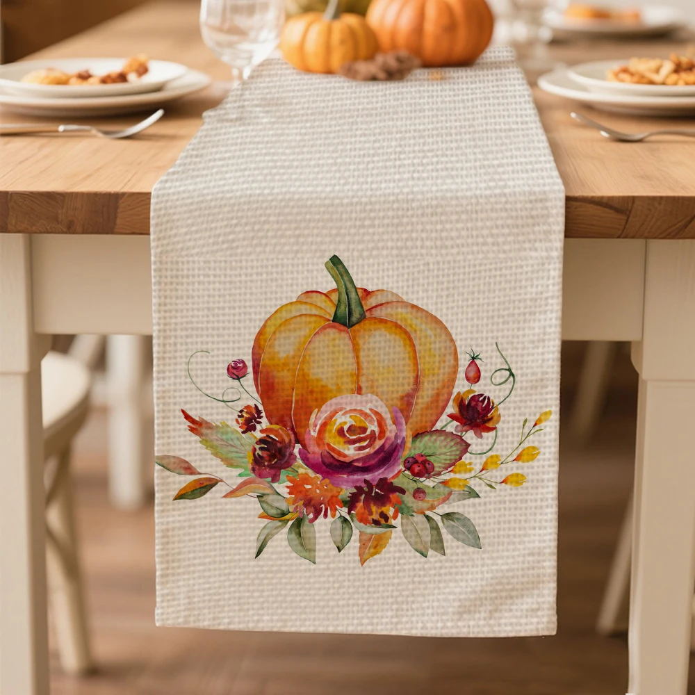 autumn table runners flower Table decoration and accessories for Harvest Festival Day Thanksgiving Day tablecloth
autumn table runners flower Table decoration and accessories for Harvest Festival Day Thanksgiving Day tablecloth