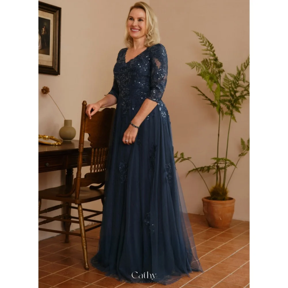 Cathy Sequins Embroidery Wedding Dresses Chiffon V Neck Floor-Length vestidos de noche A-line Prom Customized Formal Evening
Cathy Sequins Embroidery Wedding Dresses Chiffon V Neck Floor-Length vestidos de noche A-line Prom Customized Formal Evening