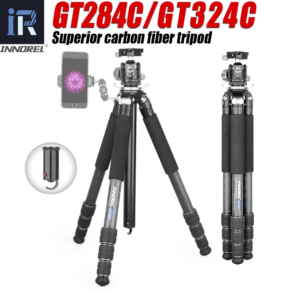 GT284C/324C Профессиональный дорожный штатив из углеродного волокна для зеркальной камеры, малогравитационная центральная шаровая головка и центральная колонна специальной формы
GT284C/324C Профессиональный дорожный штатив из углеродного волокна для зеркальной камеры, малогравитационная центральная шаровая головка и центральная колонна специальной формы