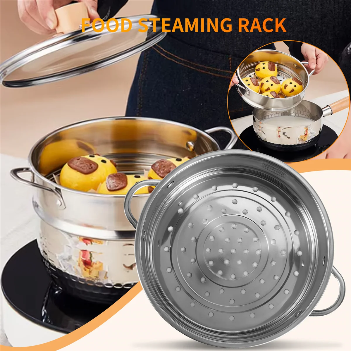 Better Quality 20cm Thickening Food Steam Rack Stainless Steel Steamer with Double Ear for Soup Pot Milk Pot Kitchen Tools
Better Quality 20cm Thickening Food Steam Rack Stainless Steel Steamer with Double Ear for Soup Pot Milk Pot Kitchen Tools
