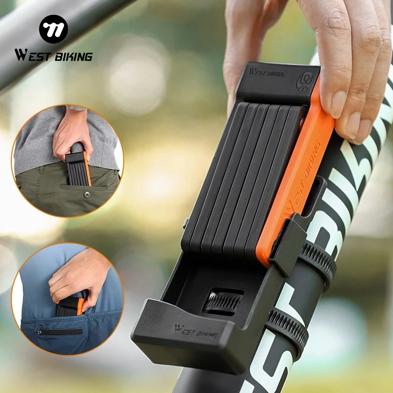 WEST BIKING Foldable Bicycle Lock High Security Anti-theft Cycling Lock Portable MTB Road Bike Chain Lock With 3Keys Accessories
WEST BIKING Foldable Bicycle Lock High Security Anti-theft Cycling Lock Portable MTB Road Bike Chain Lock With 3Keys Accessories