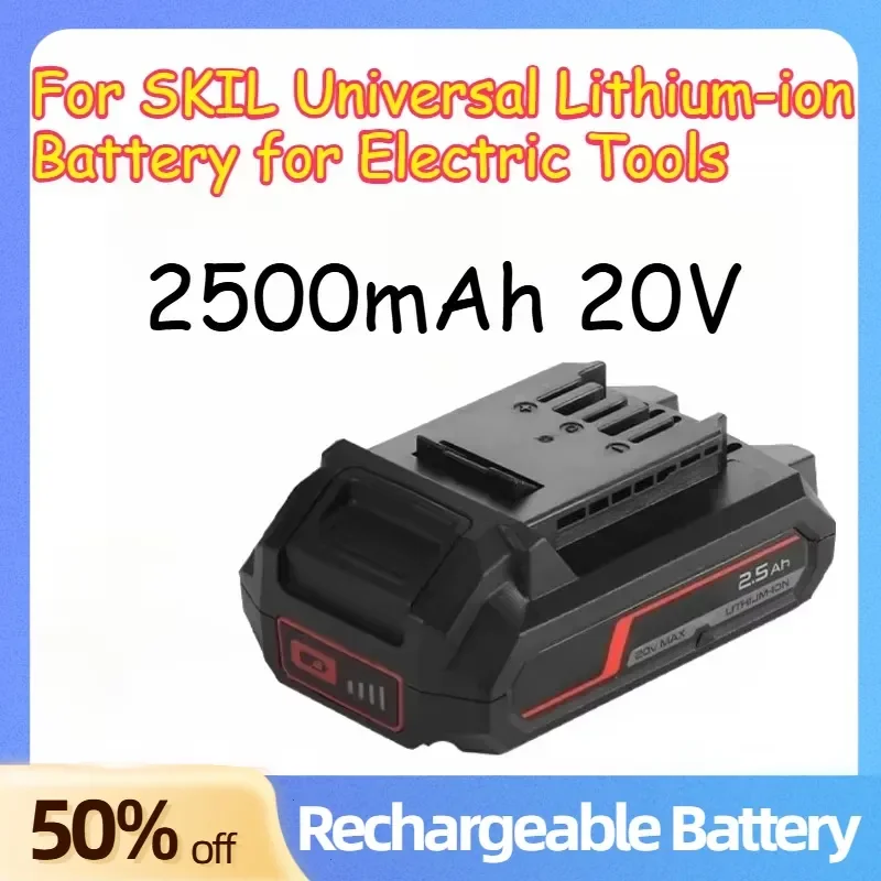 20V 2500/4000/5000mAh Rechargeable Batteries for SKIL Chainsaw Electric Drill Electric Wrench 3102 Universal Lithium-ion
20V 2500/4000/5000mAh Rechargeable Batteries for SKIL Chainsaw Electric Drill Electric Wrench 3102 Universal Lithium-ion