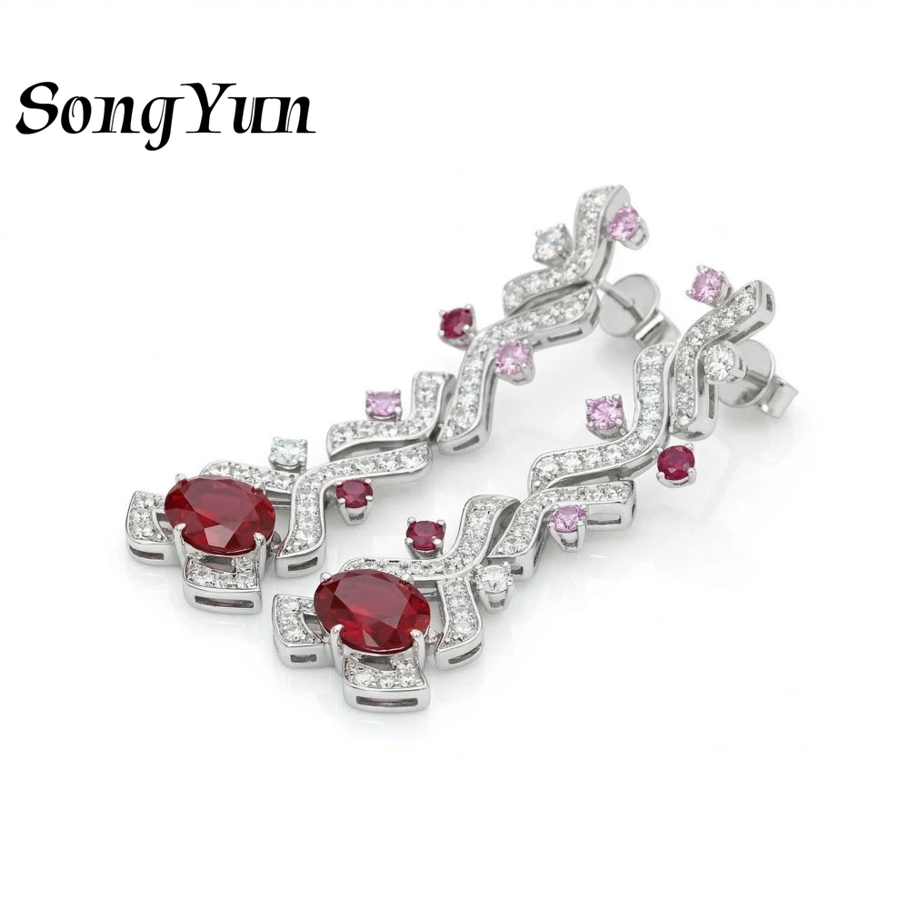 SongYun Jewelry 925 Sterling Silver Earring Designer High Carbon Diamond HCD Diamond 925 Sterling Silver Studs Accessories
SongYun Jewelry 925 Sterling Silver Earring Designer High Carbon Diamond HCD Diamond 925 Sterling Silver Studs Accessories