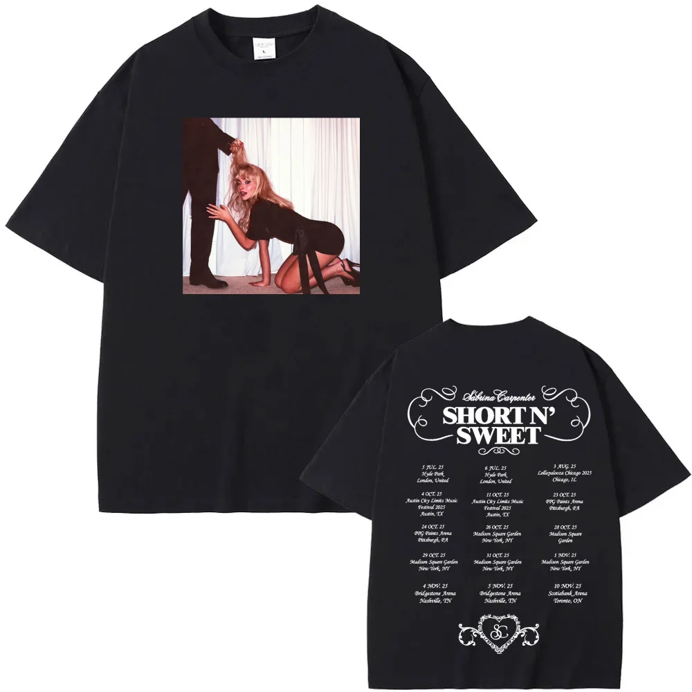 Sabrina Carpenter T-shirt Graphic Printing Tee-shirt Short Sleeve Fashion Hip Hop 100%Cotton Tshirt Women Clothes High Quality
Sabrina Carpenter T-shirt Graphic Printing Tee-shirt Short Sleeve Fashion Hip Hop 100%Cotton Tshirt Women Clothes High Quality