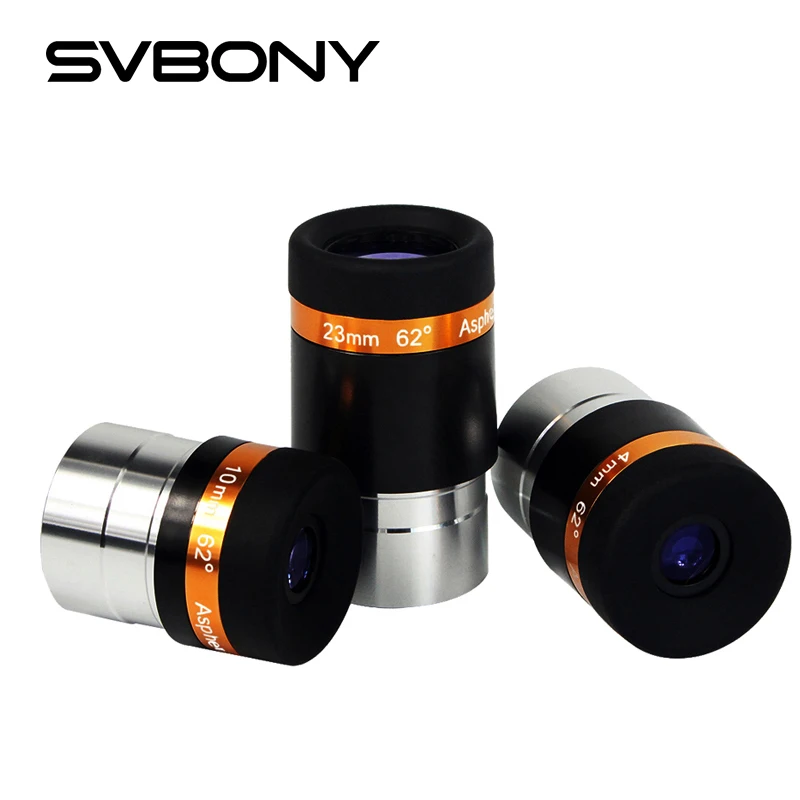 SVBONY Telescope Eyepiece WA 62° Aspheric HD Fully Coated Telescope Accessory for 1.25'' Astronomic Telescope
SVBONY Telescope Eyepiece WA 62° Aspheric HD Fully Coated Telescope Accessory for 1.25'' Astronomic Telescope