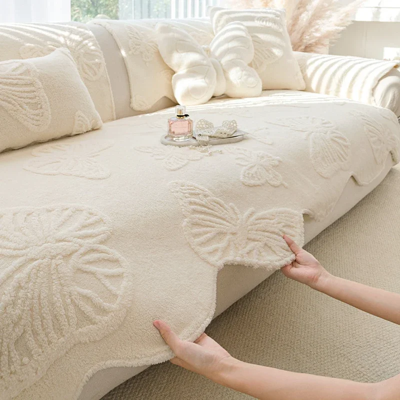 Premium Thick Plush Sofa Cushion Cover Dustproof Non-Slip Mat Simple Sophisticated Autumn Winter Sofa Blanket Easy Maintain
Premium Thick Plush Sofa Cushion Cover Dustproof Non-Slip Mat Simple Sophisticated Autumn Winter Sofa Blanket Easy Maintain