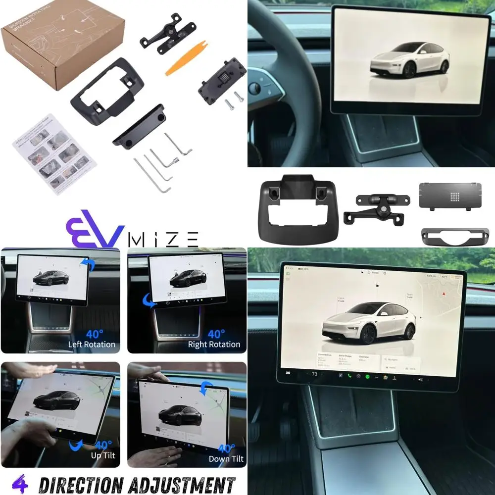 Поворотное крепление экрана для Tesla Model Y Juniper и Model 3 Highland, держатель вращающегося кронштейна экрана центральной консоли с четырьмя прямыми
Поворотное крепление экрана для Tesla Model Y Juniper и Model 3 Highland, держатель вращающегося кронштейна экрана центральной консоли с четырьмя прямыми