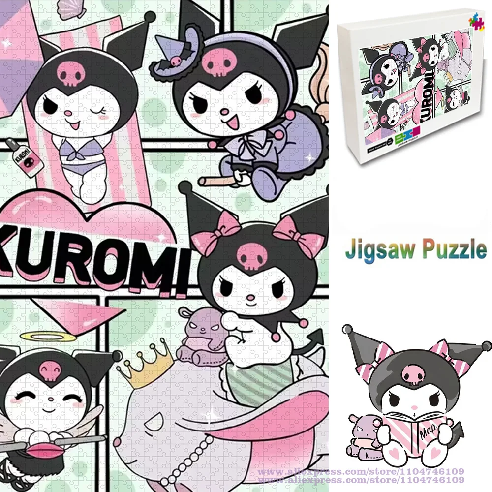 Sanrio Kuromi Puzzle Jigsaw Cartoon Anime Character 108/200/300/500/1000/1500Pcs Intelligence Puzzles for Kids & Adluts
Sanrio Kuromi Puzzle Jigsaw Cartoon Anime Character 108/200/300/500/1000/1500Pcs Intelligence Puzzles for Kids & Adluts