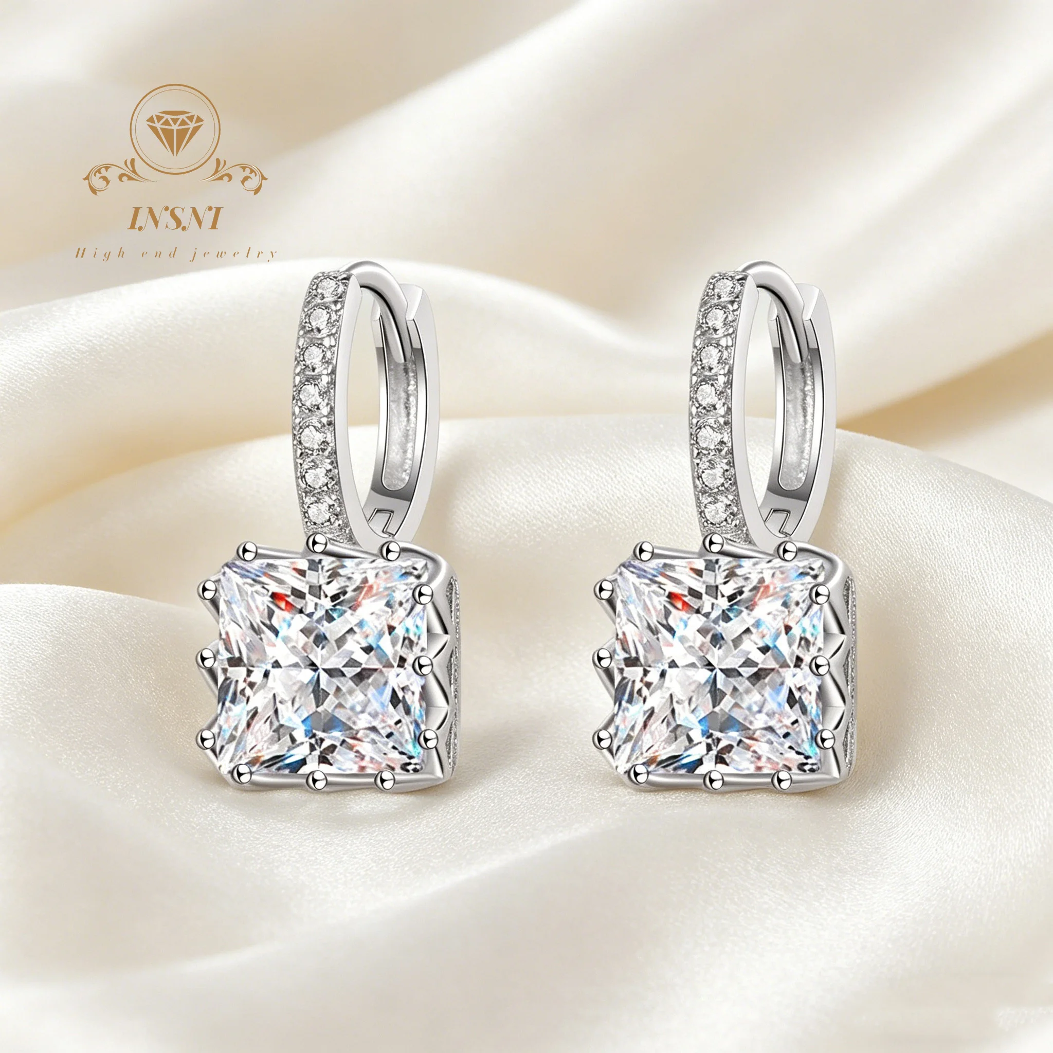 1-2Ct Square diamond border ear clip earrings Princess Cut Moissanite Earrings For Women Affordable Light Luxury Jewelry Gift
1-2Ct Square diamond border ear clip earrings Princess Cut Moissanite Earrings For Women Affordable Light Luxury Jewelry Gift