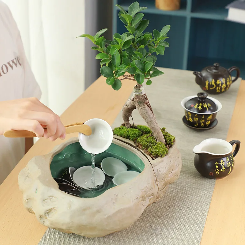 Stoneware large tea wash old rock mud multifunctional water wash flower pot fish tank pen tea bowl tea set
Stoneware large tea wash old rock mud multifunctional water wash flower pot fish tank pen tea bowl tea set