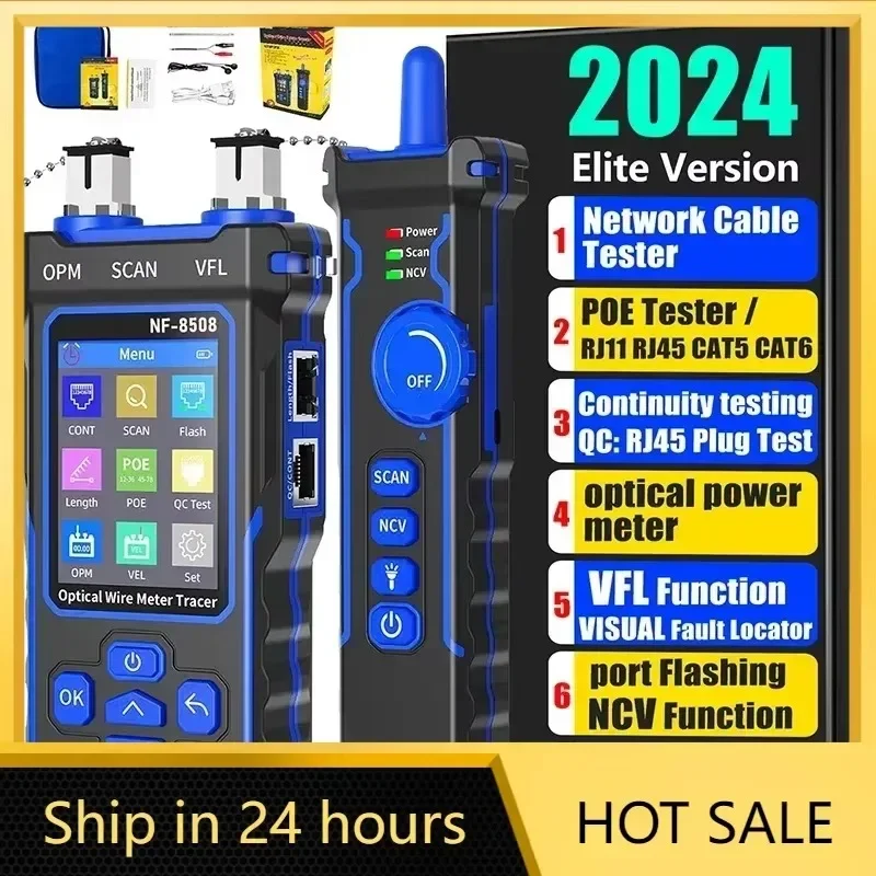 ZHOUCE NF-8508 Тестер сетевого кабеля ЖК-цифровой перезаряжаемый трекер проводов Оптоволоконный измеритель сетевых линий PoE Checker
ZHOUCE NF-8508 Тестер сетевого кабеля ЖК-цифровой перезаряжаемый трекер проводов Оптоволоконный измеритель сетевых линий PoE Checker