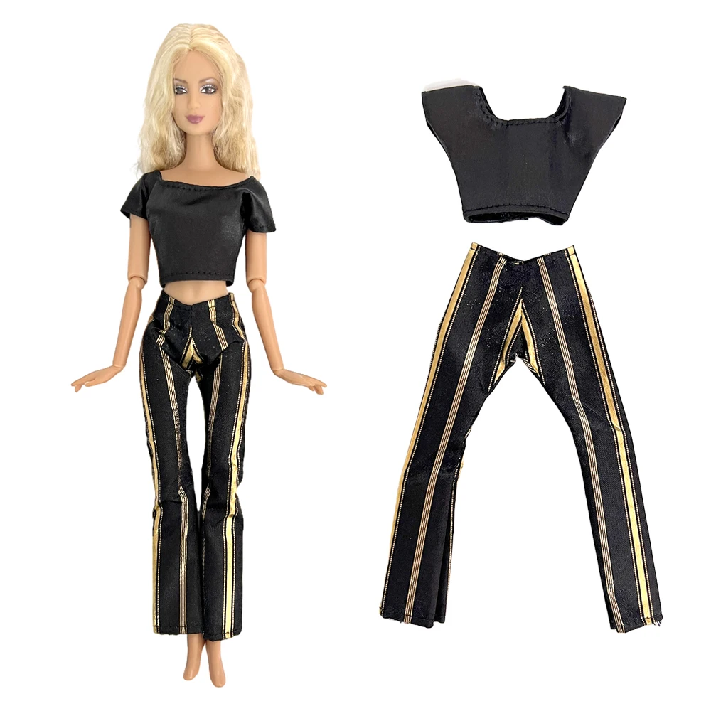 NK 1 Set Doll Yoga Dress Fashion Black Shirt + Stripe Trouseres Modern For 1/6 Doll Clothes 30cm Dolls Accessories Gift Toy
NK 1 Set Doll Yoga Dress Fashion Black Shirt + Stripe Trouseres Modern For 1/6 Doll Clothes 30cm Dolls Accessories Gift Toy