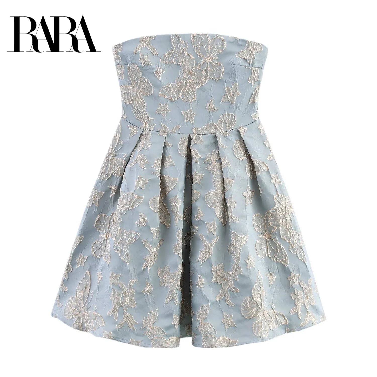RARA2025 Summer New Women's Jacquard Pleated Fashionable Simple Slim Sexy Temperament Tube Top Mini Dress
RARA2025 Summer New Women's Jacquard Pleated Fashionable Simple Slim Sexy Temperament Tube Top Mini Dress