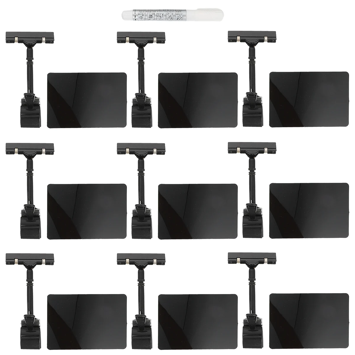 9pcs Pvc Waterproof Price Tag Board Fruit Store Display Chalkboard Sign Holder Clip-On Style Erasable Advertising Label Reusable
9pcs Pvc Waterproof Price Tag Board Fruit Store Display Chalkboard Sign Holder Clip-On Style Erasable Advertising Label Reusable