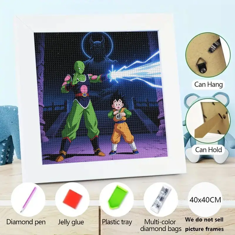 1PC 5D DIY Dragon Ball Z Diamond Painting Kit, Piccolo & Gohan Anime Full Drill Diamond Art Embroidery Mosaic Craft, 40x40CM Hom
1PC 5D DIY Dragon Ball Z Diamond Painting Kit, Piccolo & Gohan Anime Full Drill Diamond Art Embroidery Mosaic Craft, 40x40CM Hom