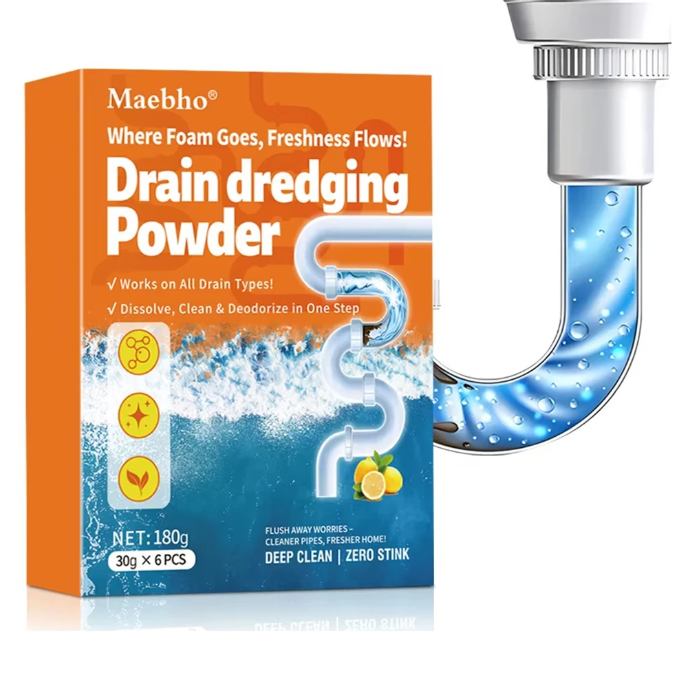 6 Pack Clearance Pipe Cleaning Powder Sewer Cleaning Powder Pipe Dredging Powder Floor Oil Blockage Dissolving Deodorizing New
6 Pack Clearance Pipe Cleaning Powder Sewer Cleaning Powder Pipe Dredging Powder Floor Oil Blockage Dissolving Deodorizing New