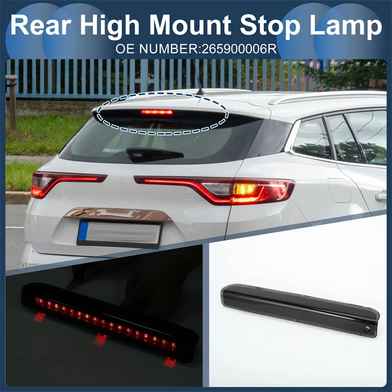 CA1pc ABS Third 3Rd Brake Light, LED Stop Lamp For Megane Hatchback MK3 2008-2016 OE 265900006R Rear Tail Light Black Shell
CA1pc ABS Third 3Rd Brake Light, LED Stop Lamp For Megane Hatchback MK3 2008-2016 OE 265900006R Rear Tail Light Black Shell