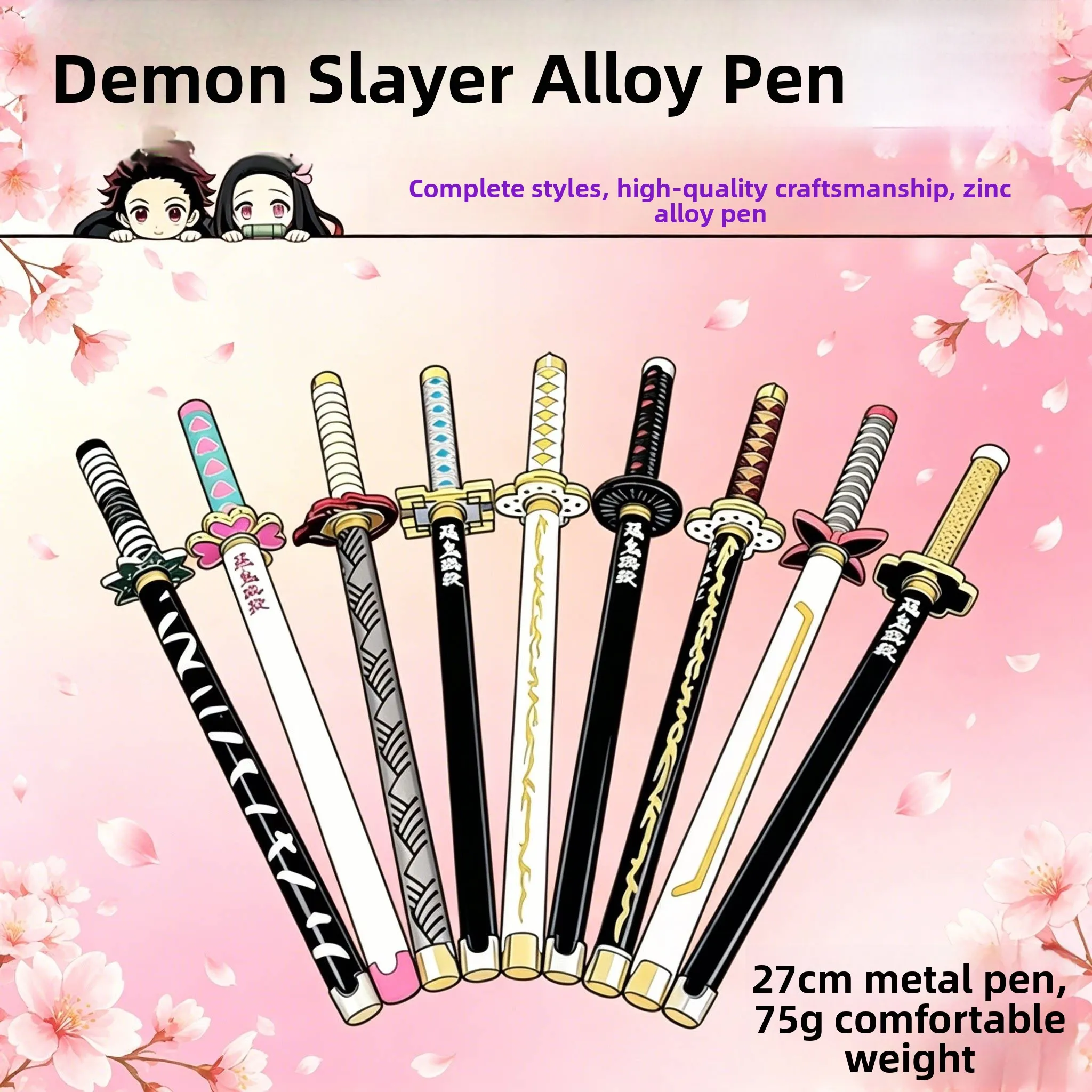 Неоновая ручка-металлический меч самурая, реквизит для косплея Demon Slayer, канцелярская принадлежность, нейтральная ручка бренда RongXin, в наличии, аксессуары для косплея
Неоновая ручка-металлический меч самурая, реквизит для косплея Demon Slayer, канцелярская принадлежность, нейтральная ручка бренда RongXin, в наличии, аксессуары для косплея
