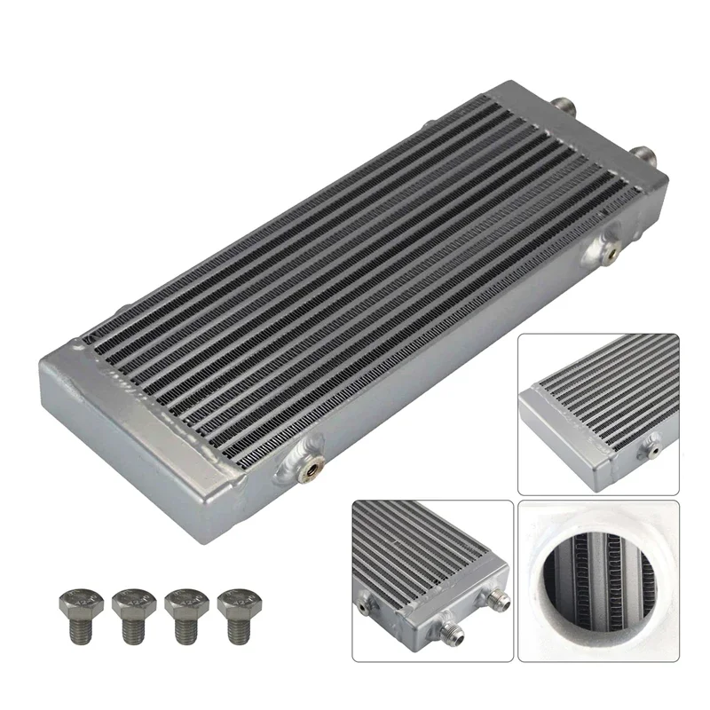 Upgrade Your Oil Cooling! Universal 14"x5.5"x1.58" Medium Bar&Plate Dual Pass Cooler Core - Black/Silver 1PCS
Upgrade Your Oil Cooling! Universal 14"x5.5"x1.58" Medium Bar&Plate Dual Pass Cooler Core - Black/Silver 1PCS