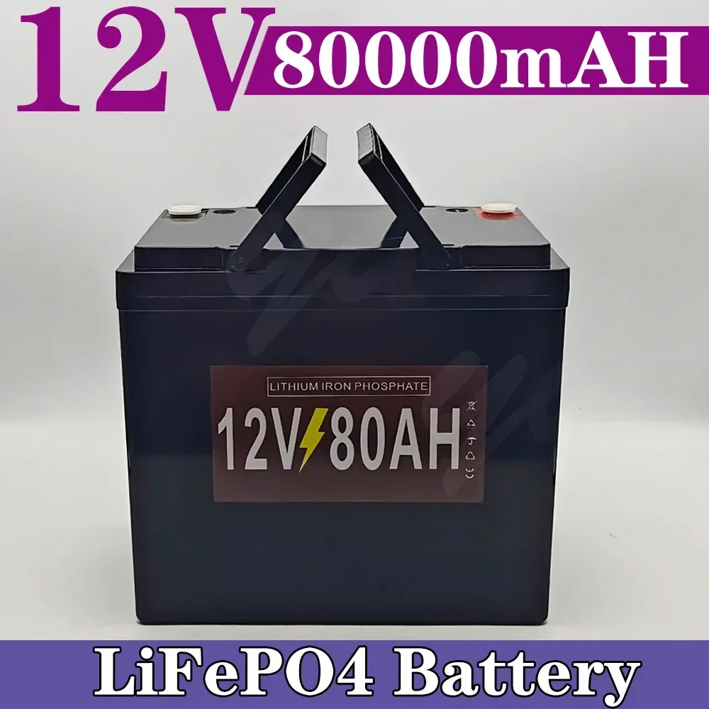 LiFePO4 battery for Solar, Fish Finder,Camping 12V 80Ah 3000+ Cycle Rechargeable Lithium Iron Phosphate Battery
LiFePO4 battery for Solar, Fish Finder,Camping 12V 80Ah 3000+ Cycle Rechargeable Lithium Iron Phosphate Battery