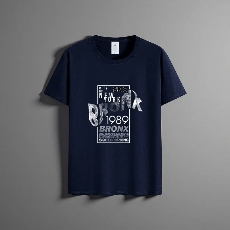 Summer new unisex versatile pure cotton T-shirt fashionable casual round neck top breathable loose fit print short sleeved shirt
Summer new unisex versatile pure cotton T-shirt fashionable casual round neck top breathable loose fit print short sleeved shirt