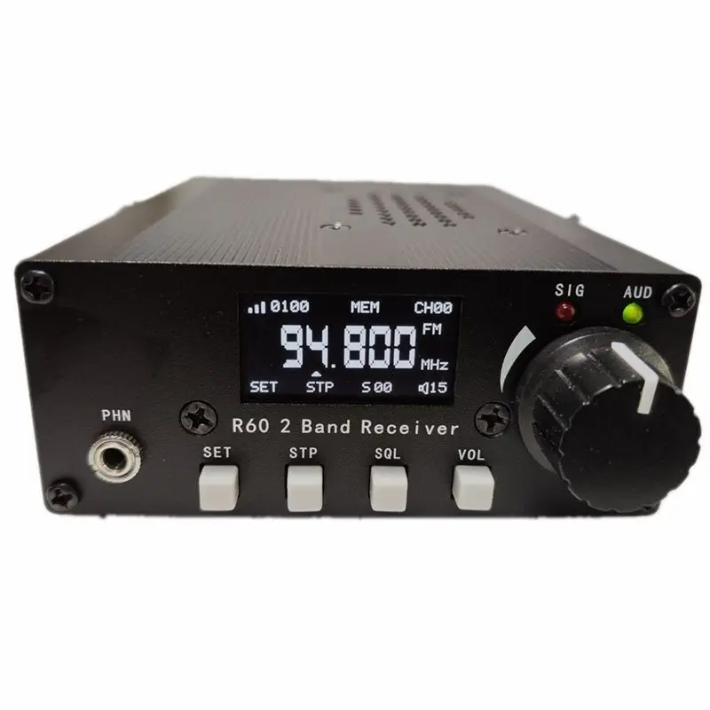 Best-DIY Aviation Radio R60 FM 88-108Mhz Air Band R60 Receiver Aviation Radio PLL Secondary Frequency Conversion +Case
Best-DIY Aviation Radio R60 FM 88-108Mhz Air Band R60 Receiver Aviation Radio PLL Secondary Frequency Conversion +Case