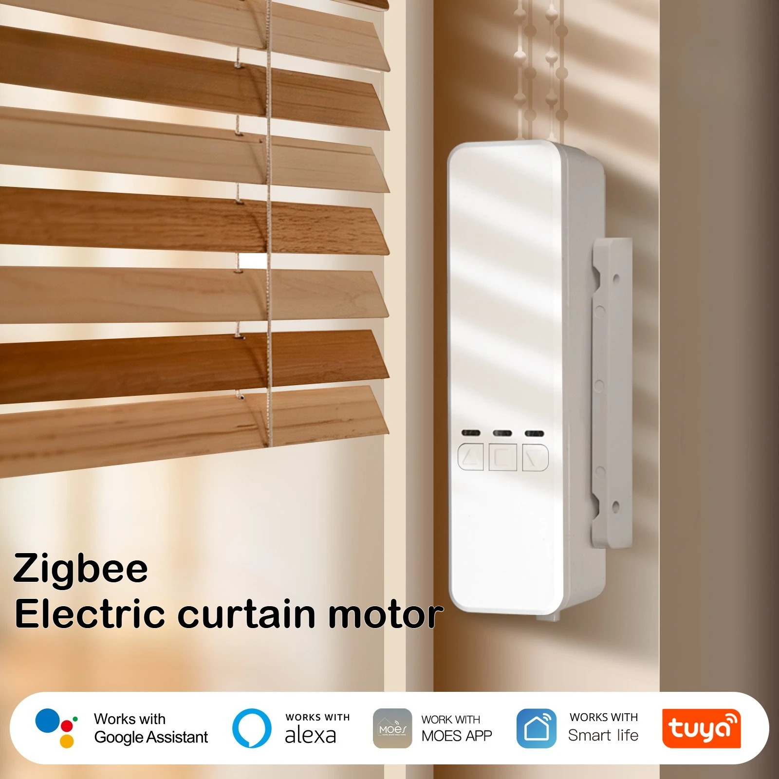 Zigbee Tuya smart home app for remote control of lithium - battery solar - charging smart curtain motor
Zigbee Tuya smart home app for remote control of lithium - battery solar - charging smart curtain motor